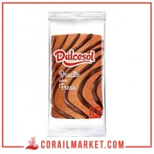 Génoise roulée à la crème de fraise dulcesol 70 g