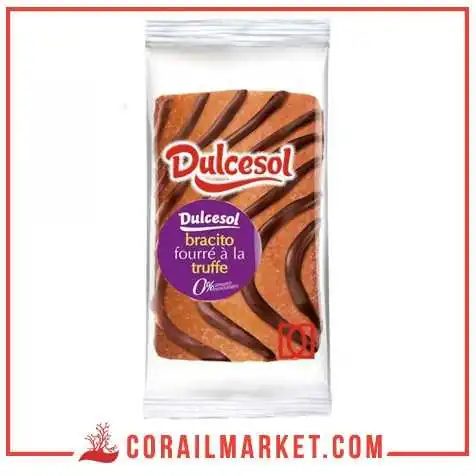 Génoise roulée à la crème de truffe dulcesol 70 g Génoise roulée à la crème de truffe dulcesol 70 g