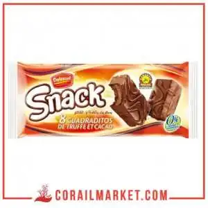 génoise fourrée à la crème de truffe et cacao dulcesol 8 pièces