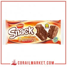 génoise fourrée à la crème de truffe et cacao dulcesol 8 pièces