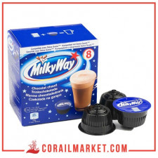 Chocolat en capsule Milky way 8 capsules