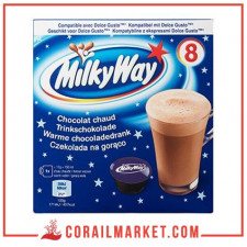 Chocolat en capsule Milky way 8 capsules