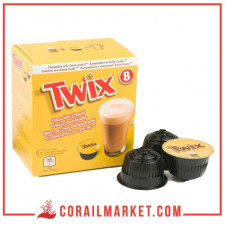 Chocolat en capsule twix 8 capsules