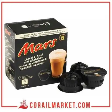 Chocolat en capsule mars 8 capsules Chocolat en capsule mars 8 capsules