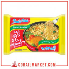 nouilles instantanées sec gout Poulet au curry indomie 75g