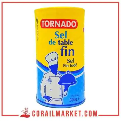 ملح الطبخ باليود رفيع تورنادو 500 غ ملح الطبخ باليود رفيع تورنادو 500 غ