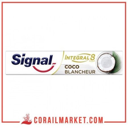 Dentifrice noix de coco blancheur intégral 8 Signal 75 ml