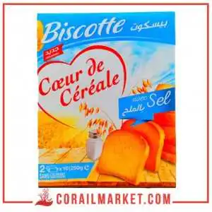 خبز محمص بالملح قلب الحبوب 250 غ