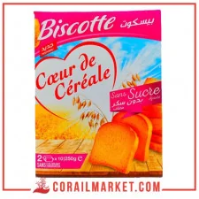 خبز محمص بدون سكر مضاف قلب الحبوب 250 غ