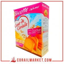 biscotte sans sucre cœur de céréale 250 G