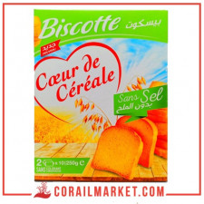 biscotte sans sel cœur de céréale 250 G