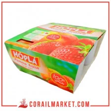 compote pomme fraise hopla 4 X 100 G