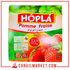 compote pomme fraise hopla 4 X 100 G