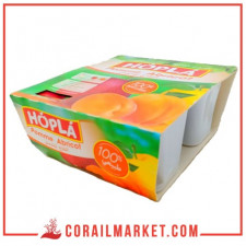 compote pomme abricot hopla 4 X 100 G