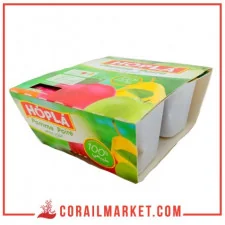 compote pomme poire hopla 4 X 100 G