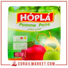 compote pomme poire hopla 4 X 100 G