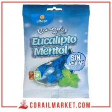Bonbons sans gluten goût Eucalyptus menthe respiral halls 150 g