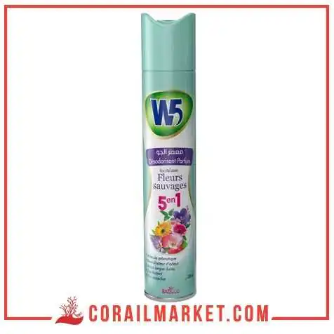 Désodorisant fraîcheur rosée du printemps w5 300 ml Désodorisant fraîcheur rosée du printemps w5 300 ml