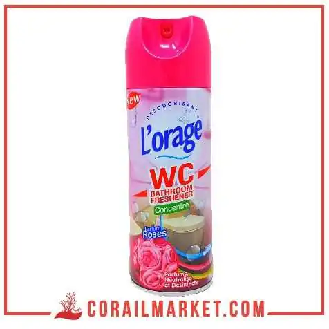 Désodorisant wc roses l'orage 400 ml Désodorisant wc roses l'orage 400 ml
