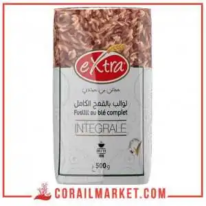 عجائن انبوبية بالقمح الكامل اكسترا بن حمادي 500غ