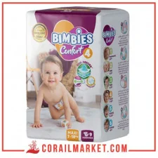 حفاظات الأطفال بيمبيز كونفور رقم 4(18-7كغ) 9 حفاظة