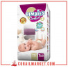 Couches bébé  Bimbies confort N 02 (3-6 kg ) 40 couches