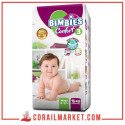 Couches bébé  Bimbies confort N 03 (4-9 kg) 40 couches