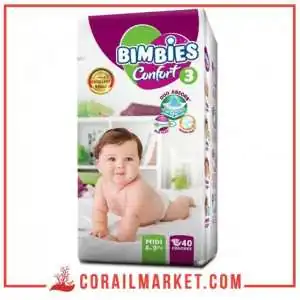 حفاظات الأطفال بيمبيز كونفور رقم 3(9-4كغ) 40 حفاظة