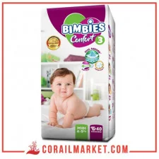 حفاظات الأطفال بيمبيز كونفور رقم 3(9-4كغ) 40 حفاظة