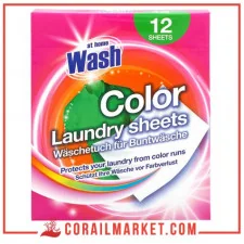 Lingettes anti décoloration décolor stop eau ecarlate 15 lingettes