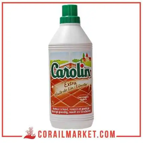 Lave sol carrelage senteur huile de lin Carolin 1L Lave sol carrelage senteur huile de lin Carolin 1L