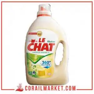 lessive en liquide au savon de Marseille Le chat 3 l