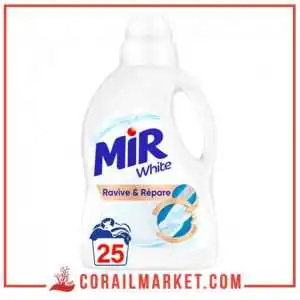 Lessive en liquide pour vêtements blancs Mir 1,5 L 25