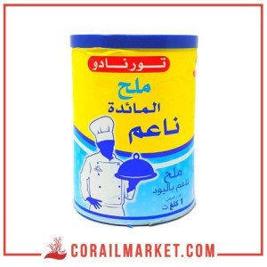 ملح الطبخ باليود رفيع تورنادو1 كغ