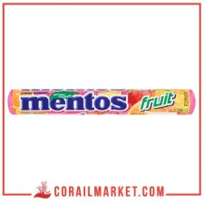 Bonbons tendres goût fruit mentos 38 g