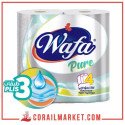 Wafa Pure Papier Hygiénique, 4 Rouleaux