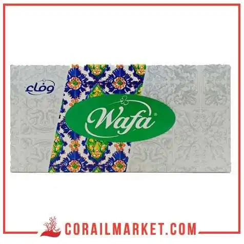 علبة مناديل ورقية وفاء 70 منديل علبة مناديل ورقية وفاء 70 منديل