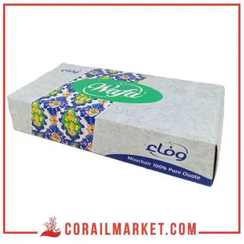 علبة مناديل ورقية وفاء 70 منديل علبة مناديل ورقية وفاء 70 منديل