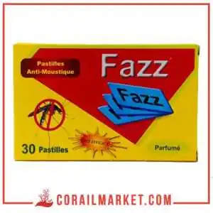 pastilles anti moustiques parfumé fazz 30 pastilles