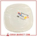 Rkmd Assiettes En Plastique, 20 Pièces