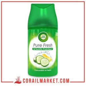 Recharge désodorisant automatique vanille et fleurs blanches et melon life scents air wick 250 ml