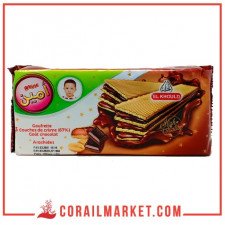 gaufrettes a la crème de chocolat et arachide amine 50 g