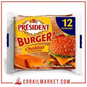 Fromage slice Croque Emmental Président 10 pièces