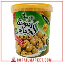 زيتون اخضر بدون نواة زيتونة الحياة 400غ