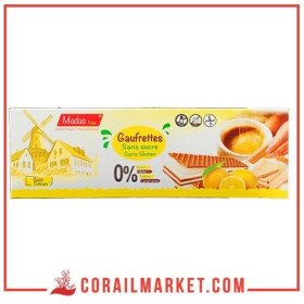 Gaufrettes goût citron sans gluten madas free 120 g
