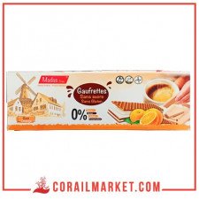 Gaufrettes goût cappuccino sans gluten sans sucre madas free 120 g
