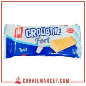 gaufrettes à la crème de lait croustille lu 33 g