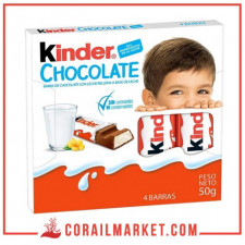 Chocolat au crème de lait kinder chocolate 8 pièces 100 g