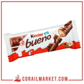 Biscuit aux chocolat blanc et crème de noisette kinder bueno white 3×43 g