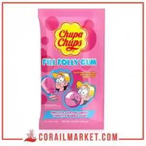 Barbe à papa et chewing-gum goût pastèque Big babol 11 g